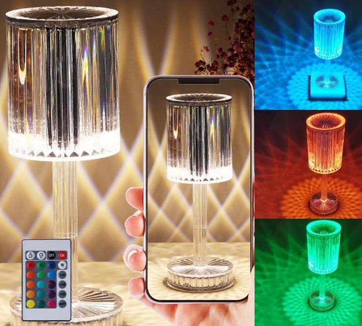 New Crystal Table Lamp Hotel Decoration Diamond Romantic Warm Led For Home Decor Romantic Gift Night Light - BestSalesPrice