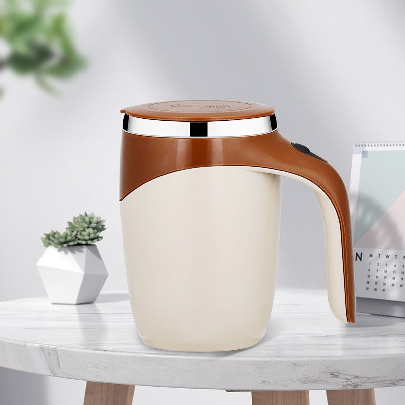 Rechargeable Model Automatic Stirring Cup Coffee Cup High Value Electric Stirring Cup Lazy Milkshake Rotating Magnetic Water Cup - BestSalesPrice