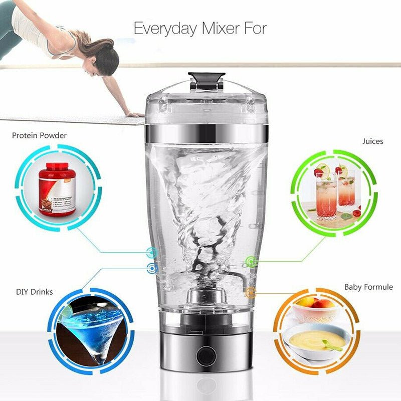 USB Rechargeable Electric Protein Shake Mixer for Sports and Fitness. - BestSalesPrice