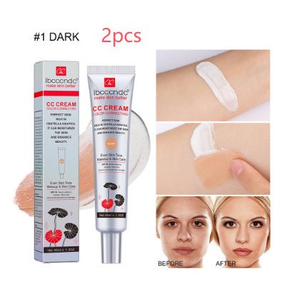 Moisturizing Correcting CC Cream Waterproof Anti - sweat Makeup Before Concealer Lasting Women Makeup Protect Skin Erborian Make - BestSalesPrice