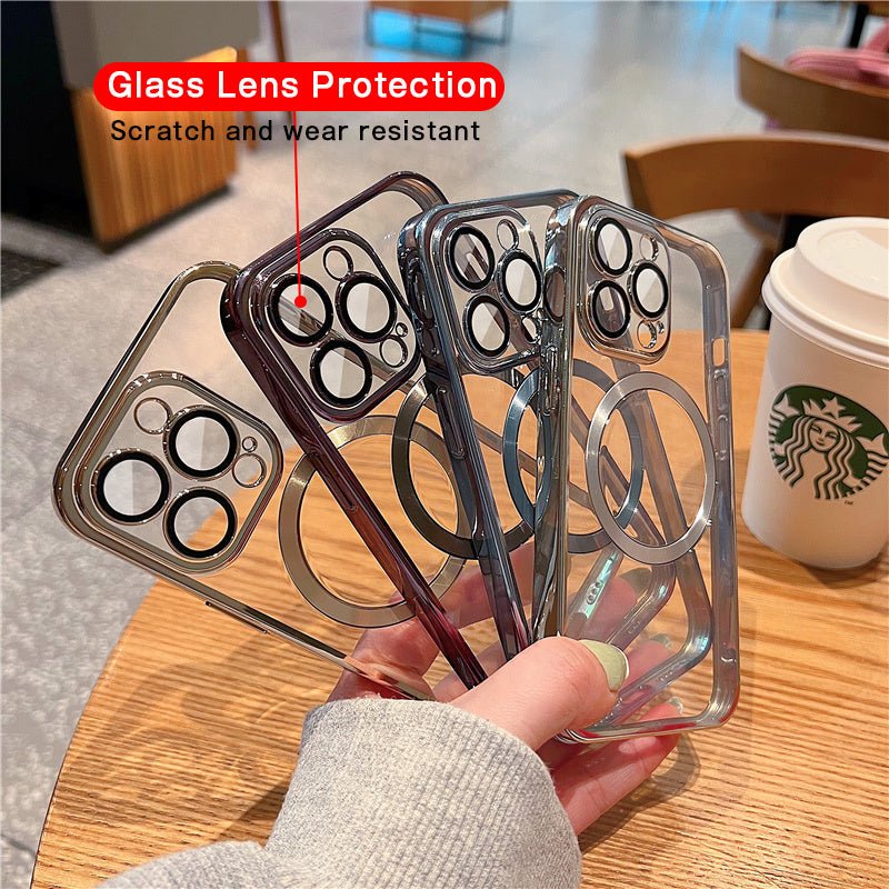 Phone Case With Camera Protector Advanced Electroplating Integrated With Lens Protector Phone Case For Iphone12 13promax Simple 11 Soft - BestSalesPrice