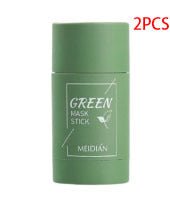 Cleansing Green Tea Mask Clay Stick Oil Control Anti - Acne Whitening Seaweed Mask Skin Care - BestSalesPrice