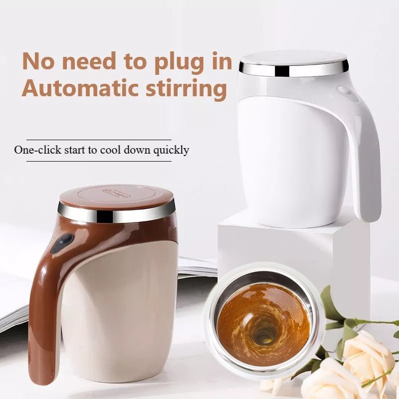 Rechargeable Model Automatic Stirring Cup Coffee Cup High Value Electric Stirring Cup Lazy Milkshake Rotating Magnetic Water Cup - BestSalesPrice