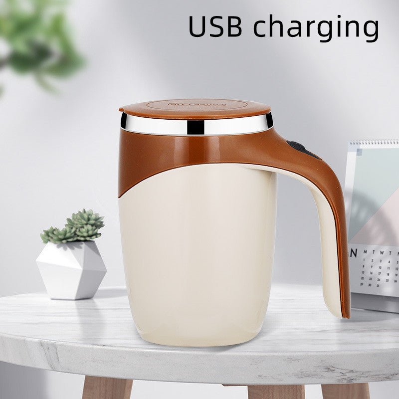 Rechargeable Model Automatic Stirring Cup Coffee Cup High Value Electric Stirring Cup Lazy Milkshake Rotating Magnetic Water Cup - BestSalesPrice